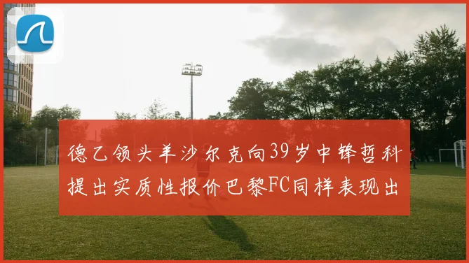 德乙领头羊沙尔克向39岁中锋哲科提出实质性报价巴黎FC同样表现出兴趣